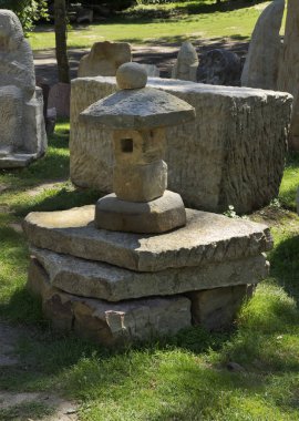 Biskupin 'deki antik mezarlık. Polonya