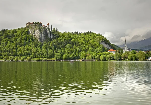 Vista Del Lago Bled Países Bajos — Foto de Stock