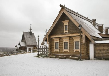 Plyos 'taki Levitan' daki (Peter ve Paul) İsa 'nın Dirilişi Kilisesi. İvanovo oblast. Rusya