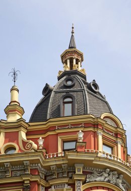 Kiev 'deki Sirotkin' in tarihi evinin bir parçası. Ukrayna