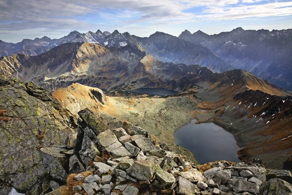 Zadni Staw Polski Valley Five Lake Татры — стоковое фото