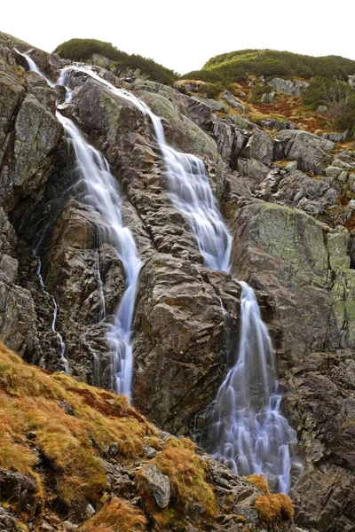 Zakopane Yakınlarındaki Roztoka Nehrinde Wielka Siklawa Şelalesi Polonya — Stok fotoğraf