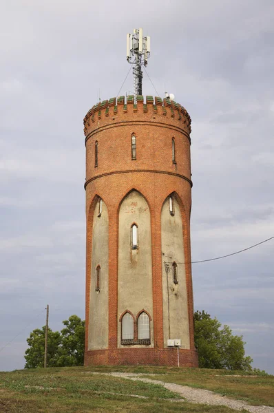 Old Water Tower Castle Mountain Kowalewo Pomorskie Poland — Stock Photo, Image