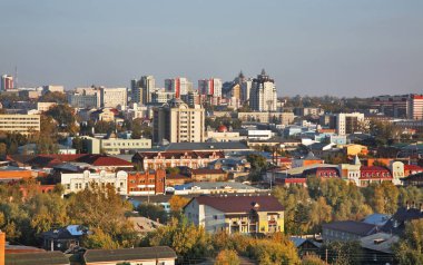 Barnaul manzarası. Altai Krai. Batı Sibirya. Rusya