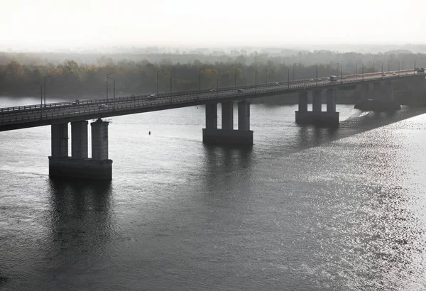 Νέα Γέφυρα Πάνω Από Τον Ποταμό Στο Barnaul Αλτάι Κράι — Φωτογραφία Αρχείου