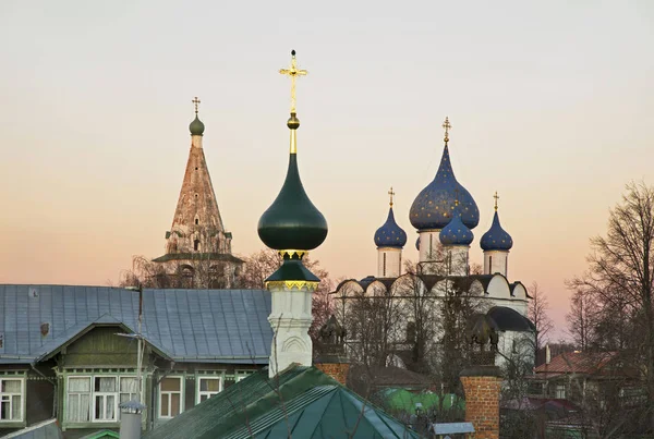 Vista Kremlin Suzdal Vladimir Oblast Rússia — Fotografia de Stock
