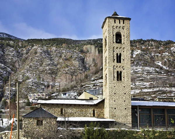 Iglesia Santa Eulalia Encamp Andorra —  Fotos de Stock