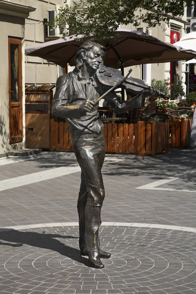 Escultura Calle Nizami Market Bakú Azerbaiyán — Foto de Stock