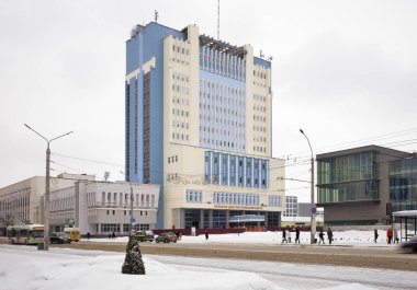 Mogilev 'deki Pervomayskaya (Mayıs-gün) caddesinde tıbbi teşhis merkezi. Beyaz Rusya