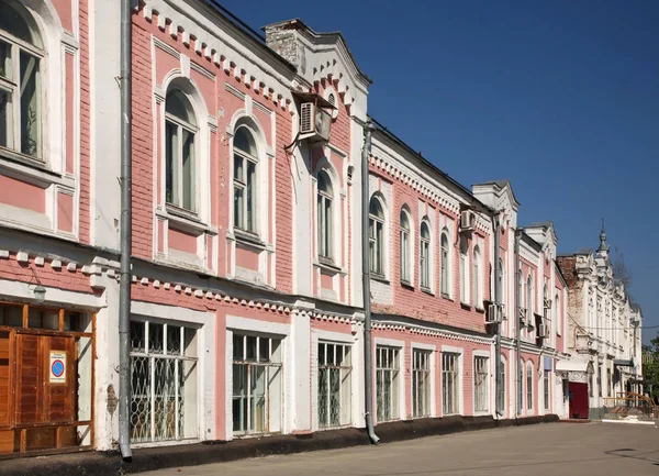 Sovyet caddesi Biysk 'te. Altai Krai. Batı Sibirya. Rusya