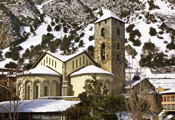 Iglesia Sant Esteve Andorra Vella Andorra —  Fotos de Stock
