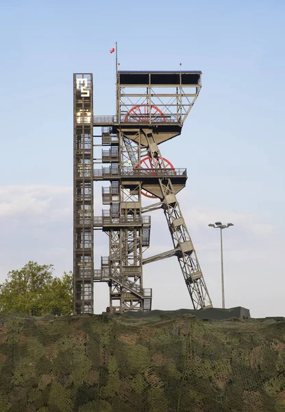 Old tower shaft  Warszawa II in Katowice. Poland