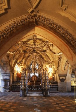 Kutna Hora 'daki Sedlec Ossuary. Çek Cumhuriyeti