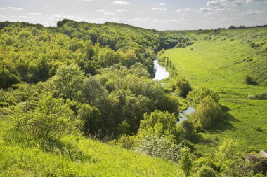  Vorgol nehri Yelets yakınlarında. Lipetsk bölgesi. Rusya