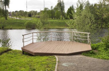 Bolshaya Vyazemka nehri Bolşiye Vyazyomy 'de. Odintsovsky bölgesi. Moskova Oblastı. Rusya