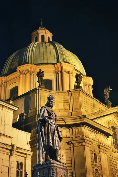 Monumento Carlos Frente Igreja São Franciszek Igreja São Francisco Assis — Fotografia de Stock