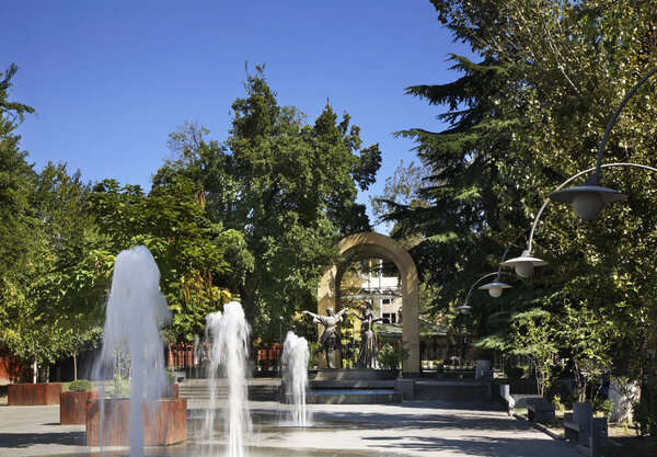 Park of Djansung Kakhidze in Tbilisi. Georgia