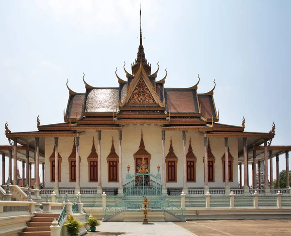 Pagoda Argento Tempio Smeraldo Budda Cristallo Wat Ubosoth Ratanaram Preah — Foto Stock