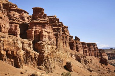 Ulusal Park Sharyn Kanyonu (Kaleler Vadisi). Kazakistan