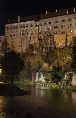 Cesky Krumlov 'daki kale. Çek Cumhuriyeti