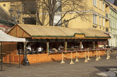 Esztergom 'daki Szechenyi meydanında. Macaristan