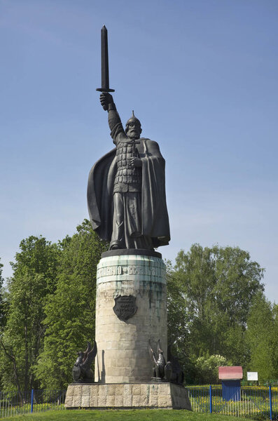Monument to  Ilya Muromets in Murom. Russia