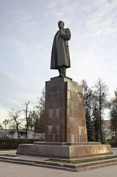 Monument Voor Lenin Podolsk Rusland — Stockfoto