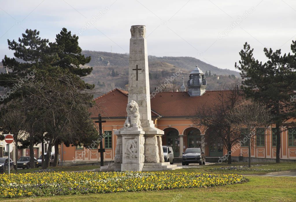 Memorial of First World War in Esztergom. Hungary