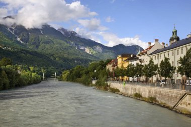 Innsbruck manzarası. Tyrol. Avusturya