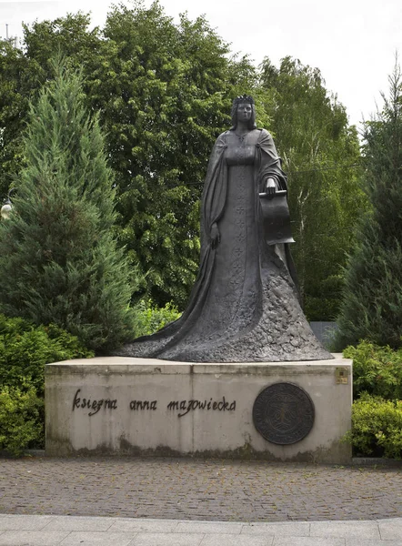 Denkmal Für Prinzessin Anna Mazowiecka Ostrow Mazowiecka Polen — Stockfoto