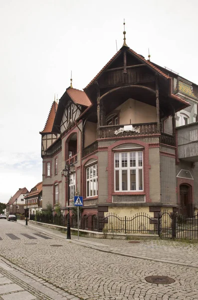 Youth Sociotherapy Center (former villa of Kraus) at Aleja Zytawska in Bogatynia. Poland