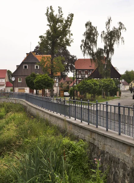 Widok Bogatynię Polska — Zdjęcie stockowe