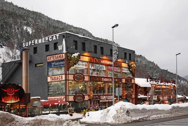 Weinladen Tarter Canillo Fürstentum Andorra — Stockfoto