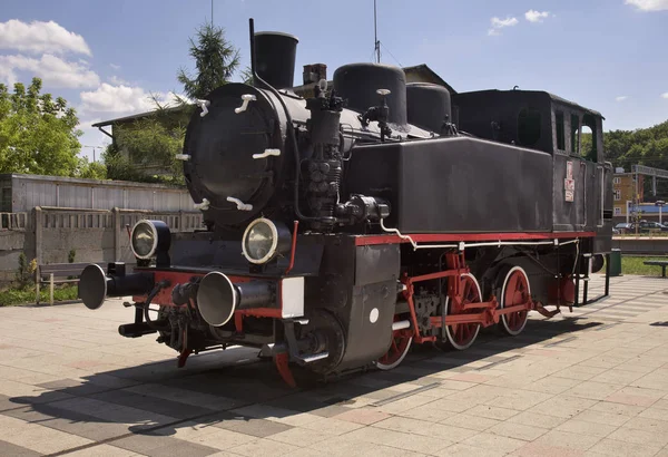 Ατμομηχανή Στο Σιδηροδρομικό Σταθμό Torun Glowny Στο Torun Πολωνία — Φωτογραφία Αρχείου