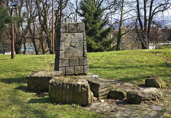 Monumento Los Muertos 1941 Central Park Bihac Bosnia Herzegovina — Foto de Stock
