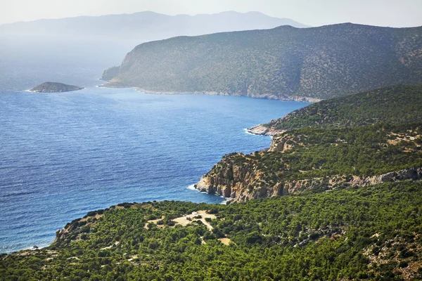 Paisagem Perto Aldeia Monolithos Ilha Rodes Grécia — Fotografia de Stock