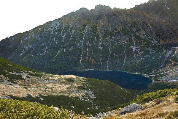 Lago Sea Eye Morskie Oko Cerca Zakopane Polonia —  Fotos de Stock