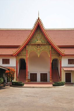 Vientiane 'deki modern tapınak. Laos