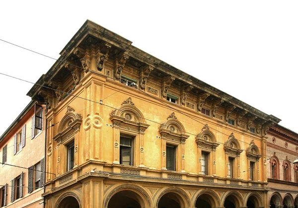 Vista Antigua Calle Bolonia Italia — Foto de Stock