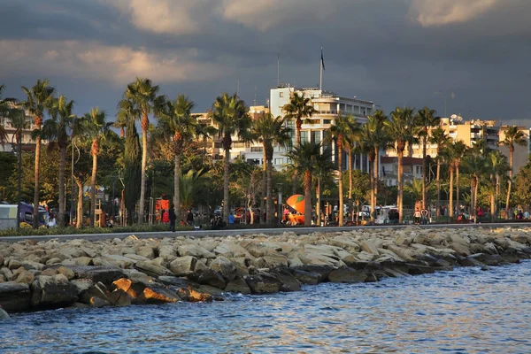 Molos Nabrzeże Limassol Cypr — Zdjęcie stockowe