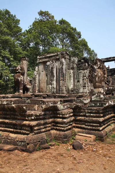 Templo Prasat Bayon Angkor Thom Província Siem Reap Camboja — Fotografia de Stock