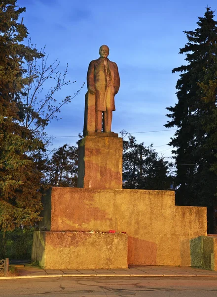 Monument Voor Lenin Kashin Rusland — Stockfoto