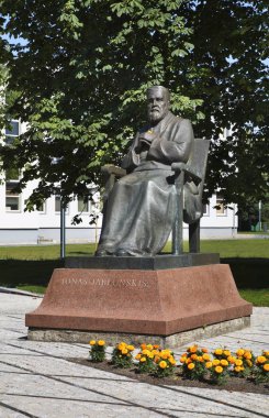 Marijampole 'deki Jonas Jablonski anıtı. Litvanya