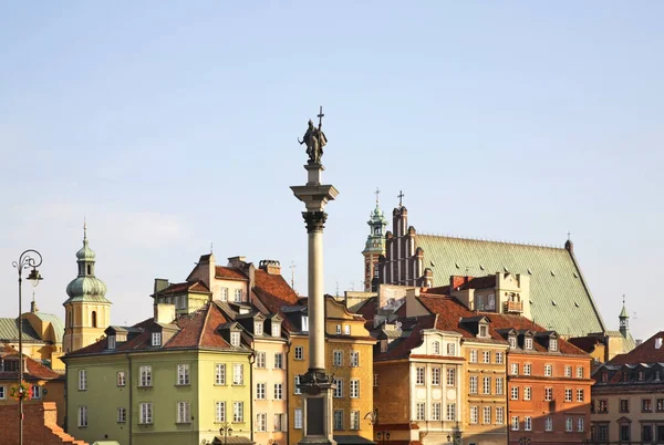 华沙的城堡广场波兰 — 图库照片