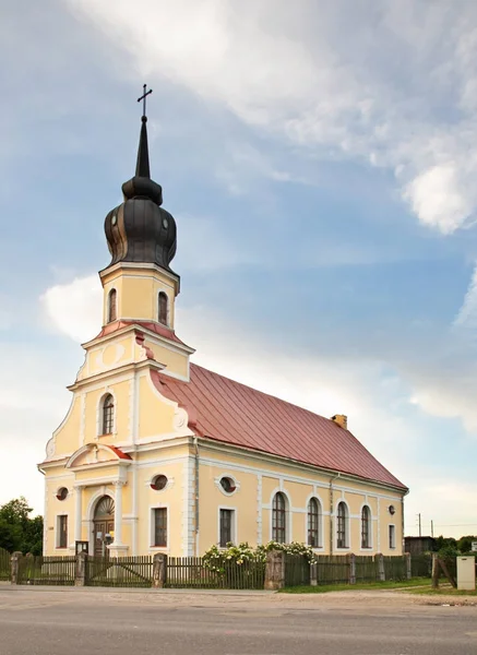 Evangélikus Templom Kekavában Lettország — Stock Fotó