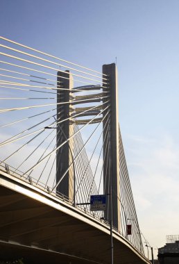 Bükreş 'te viyadük. Romanya