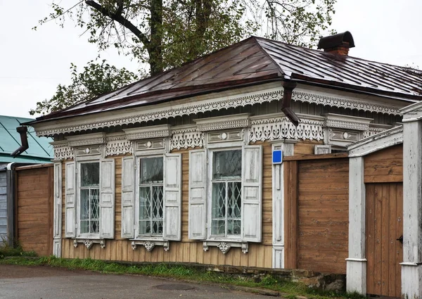 Gamla Hus Irkutsk Ryssland — Stockfoto
