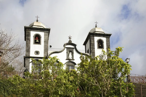 Nossa Senhora Monte Kerk Funchal Madeira Eiland Griekenland — Stockfoto