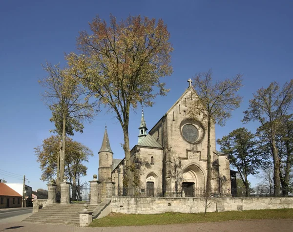 Iglesia San Nicolás Zarnow Pueblo Voivodato Lodz Polonia — Foto de Stock