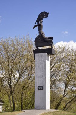 Alexandrov şehrinde 1905 Alexander Cumhuriyeti anıtı. Rusya